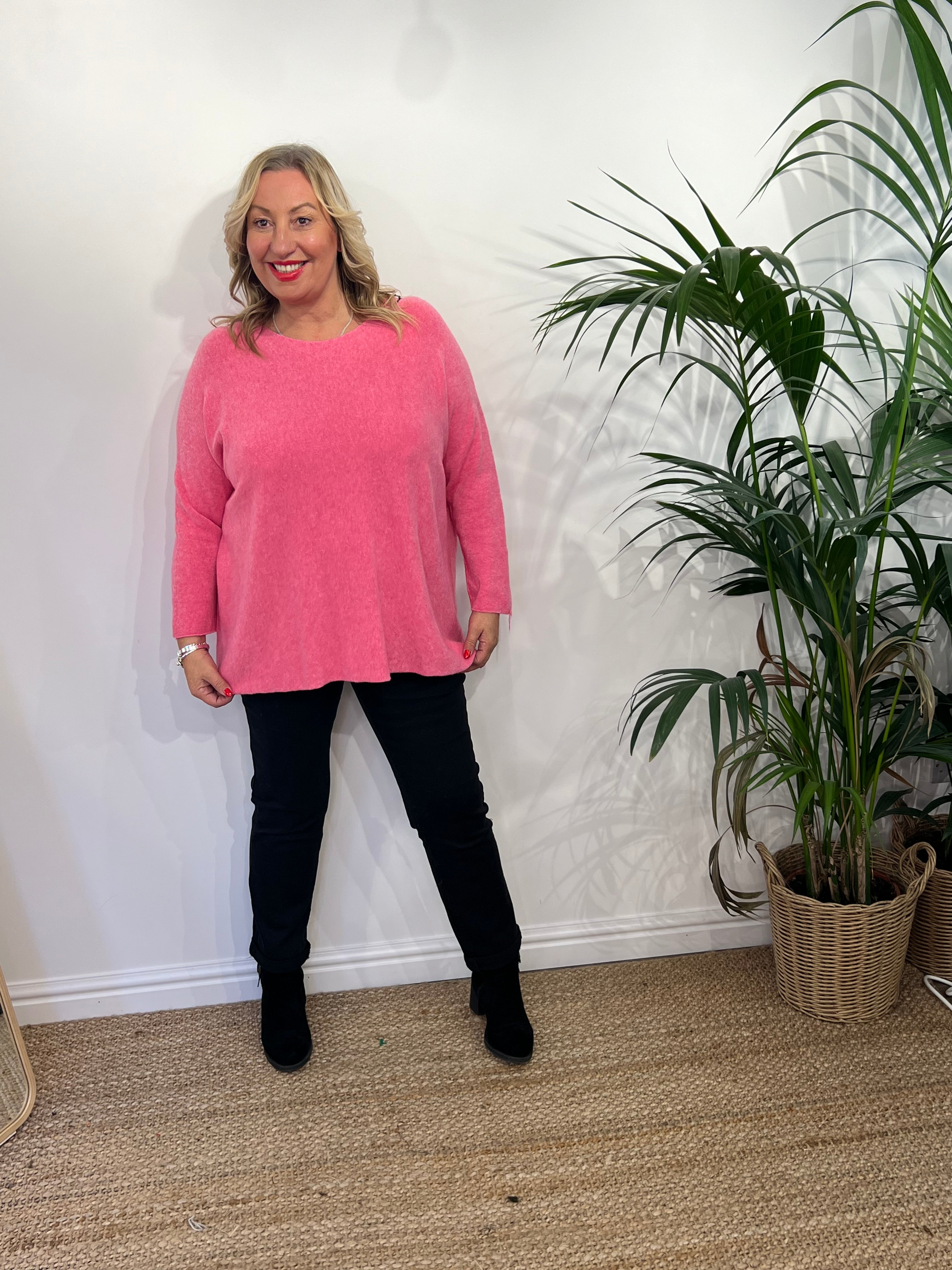 RACHEL Round Neck Cashmere Feel Jumper