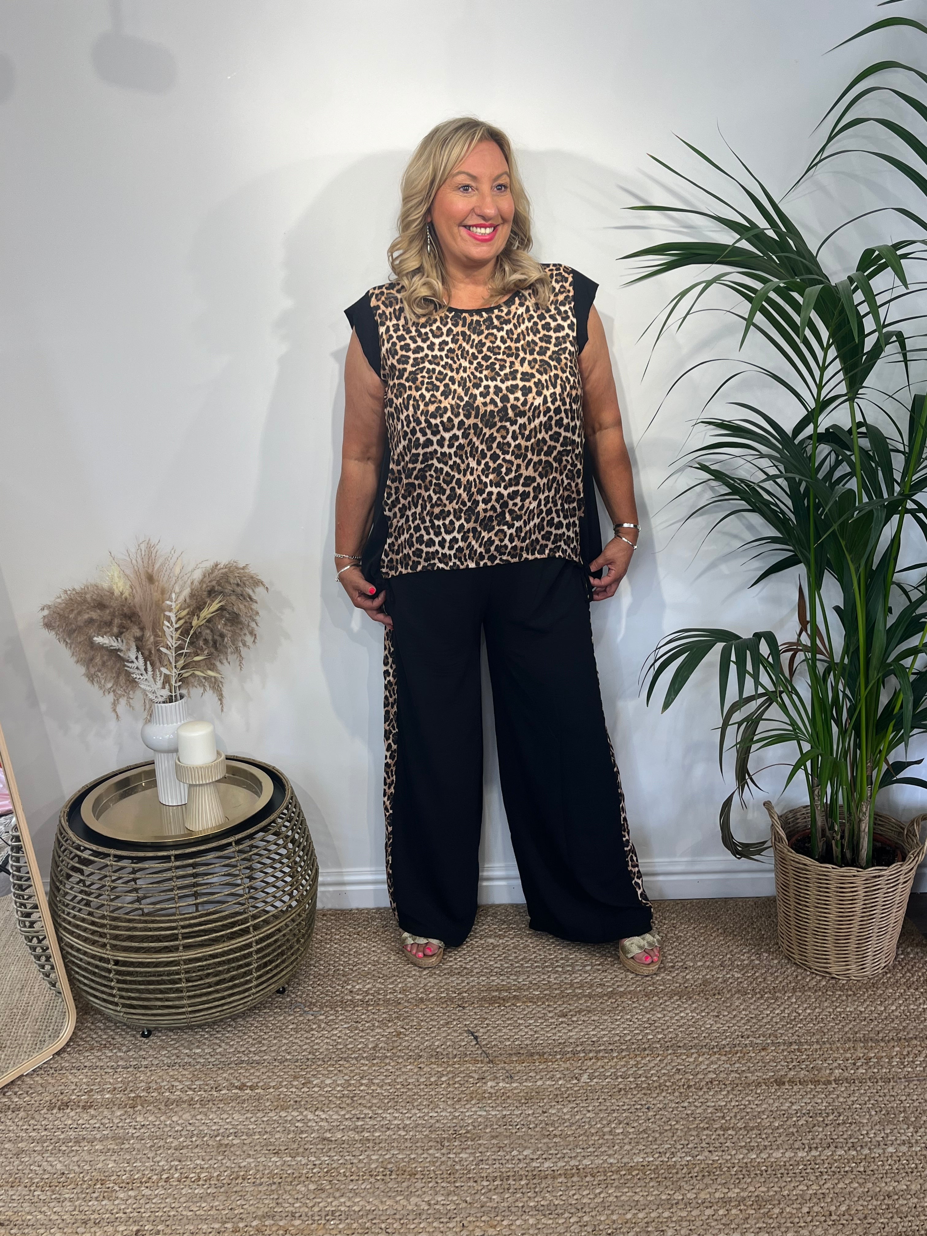 LUCIE Leopard Panelling 2 Piece