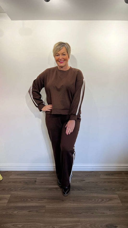 SYDNEY Sport Stripe Inspired Scuba 2 Piece