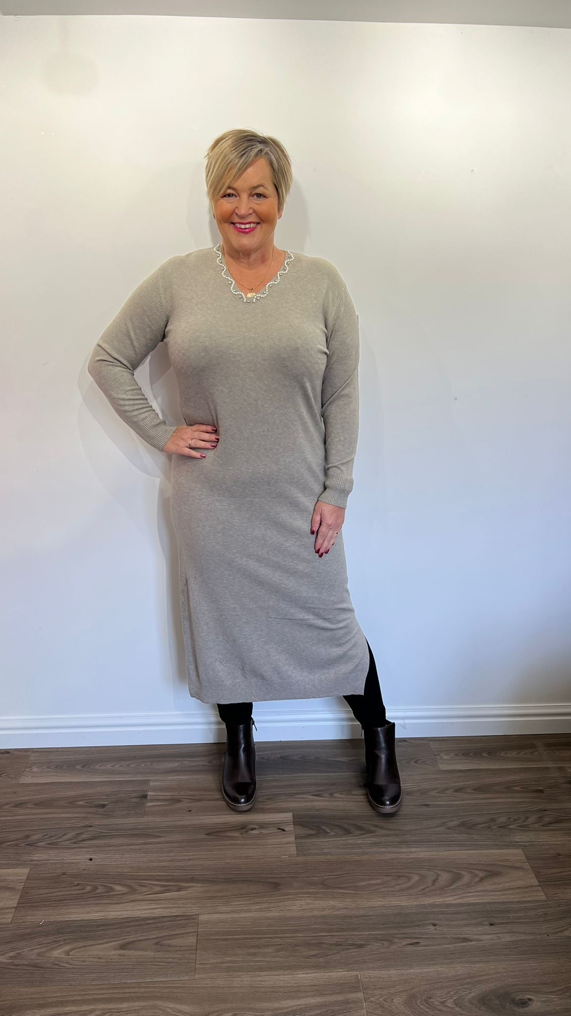 LUCY Longlined Soft Knit Dress