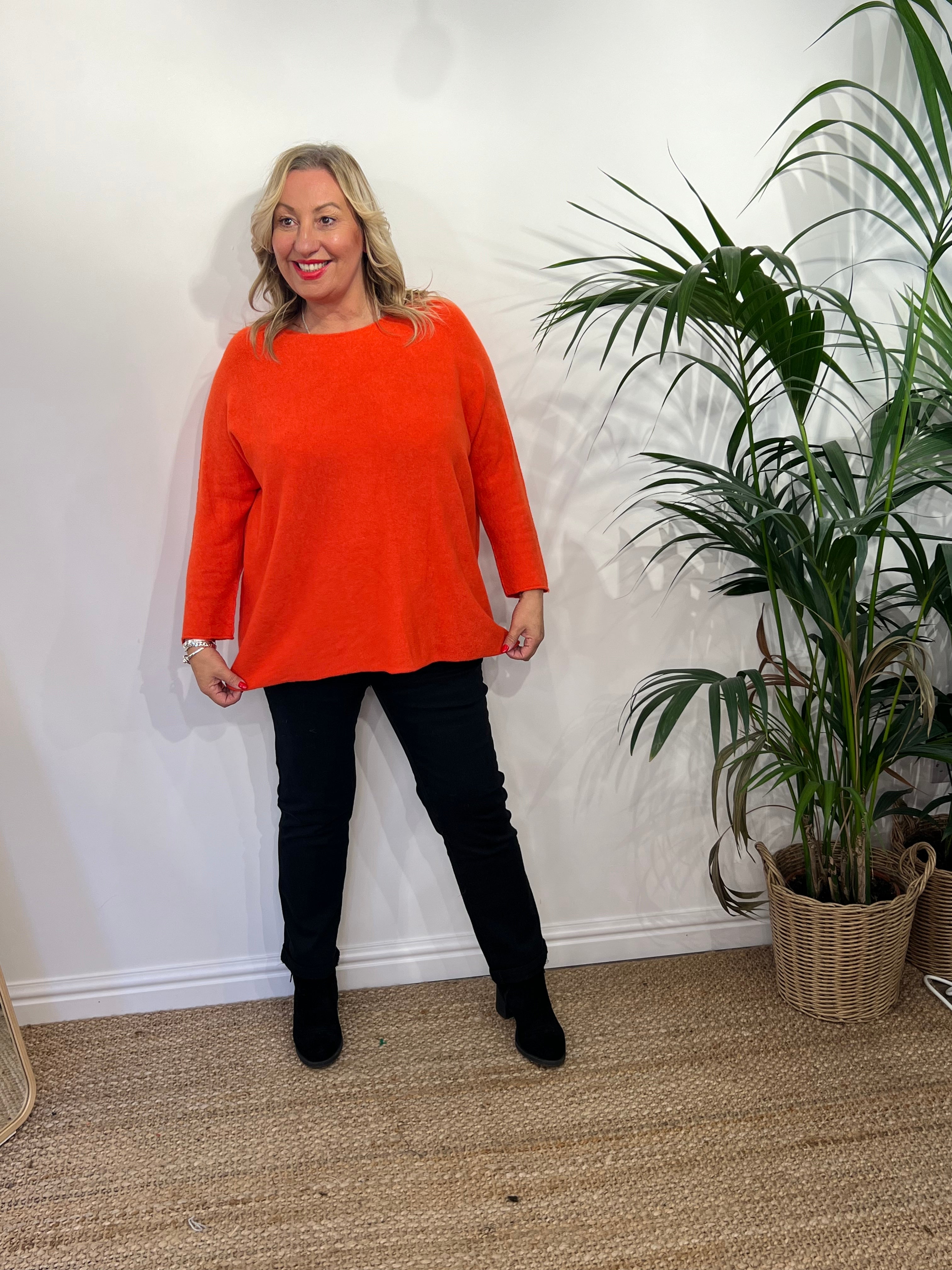 RACHEL Round Neck Cashmere Feel Jumper