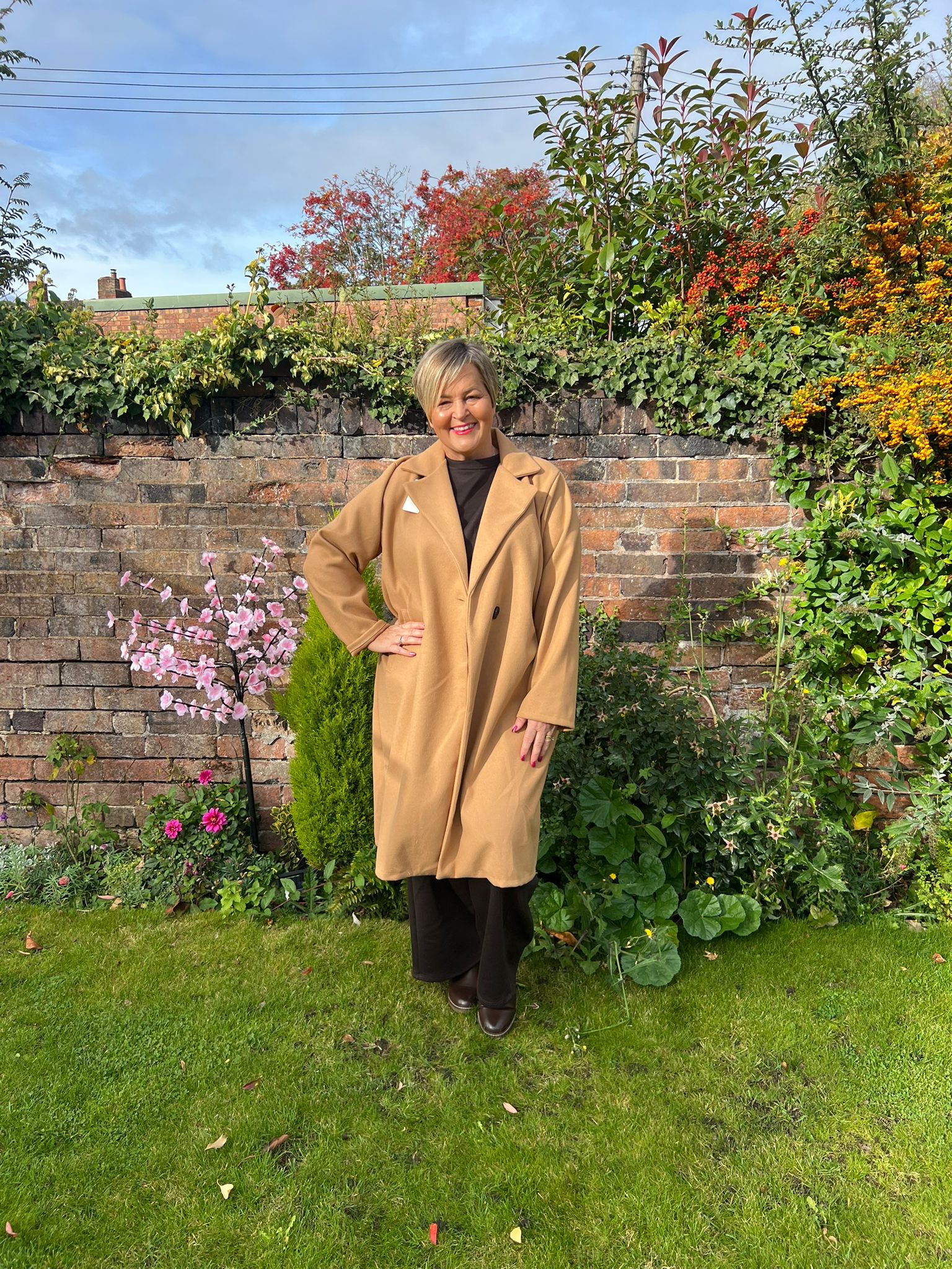 FERN Felt Button Coat