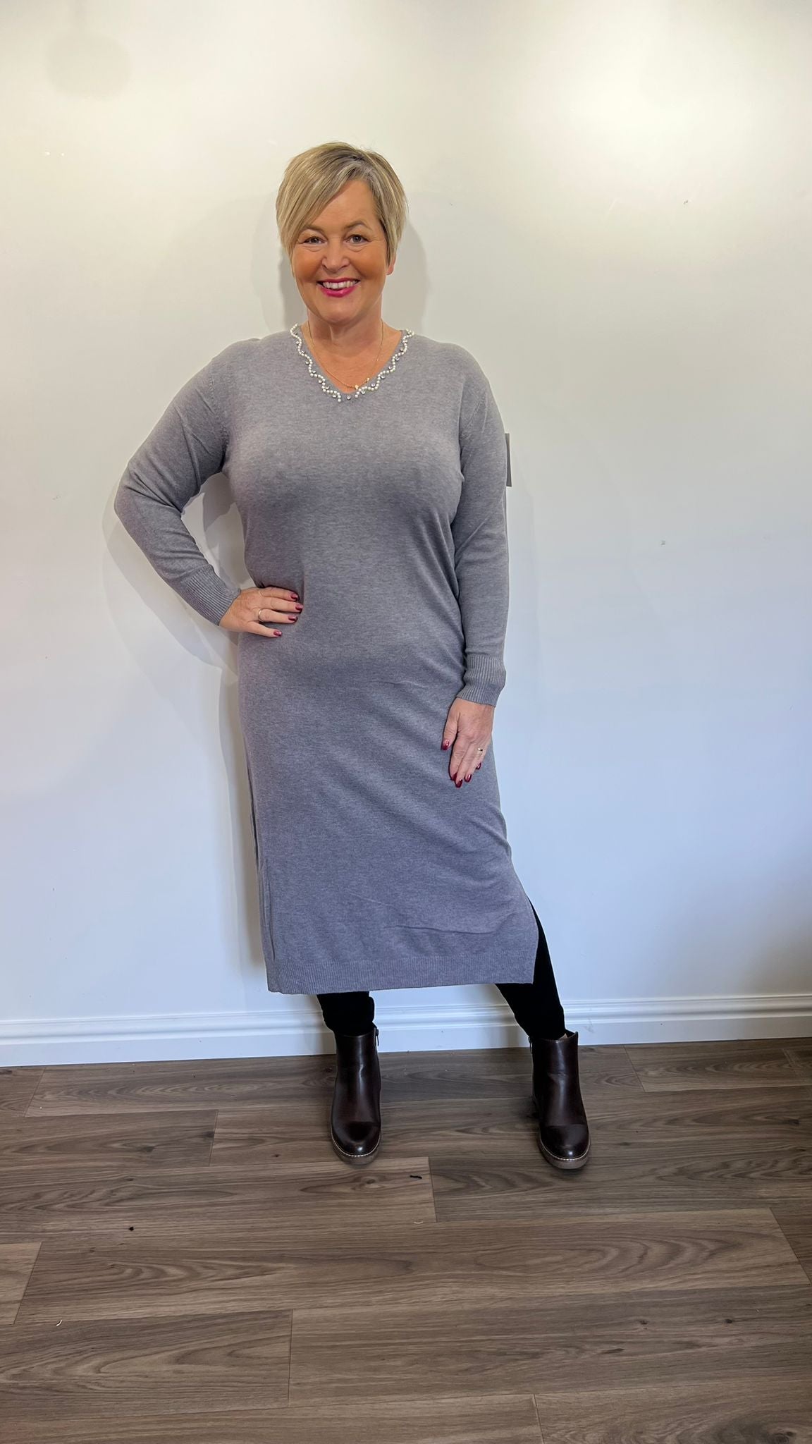 LUCY Longlined Soft Knit Dress