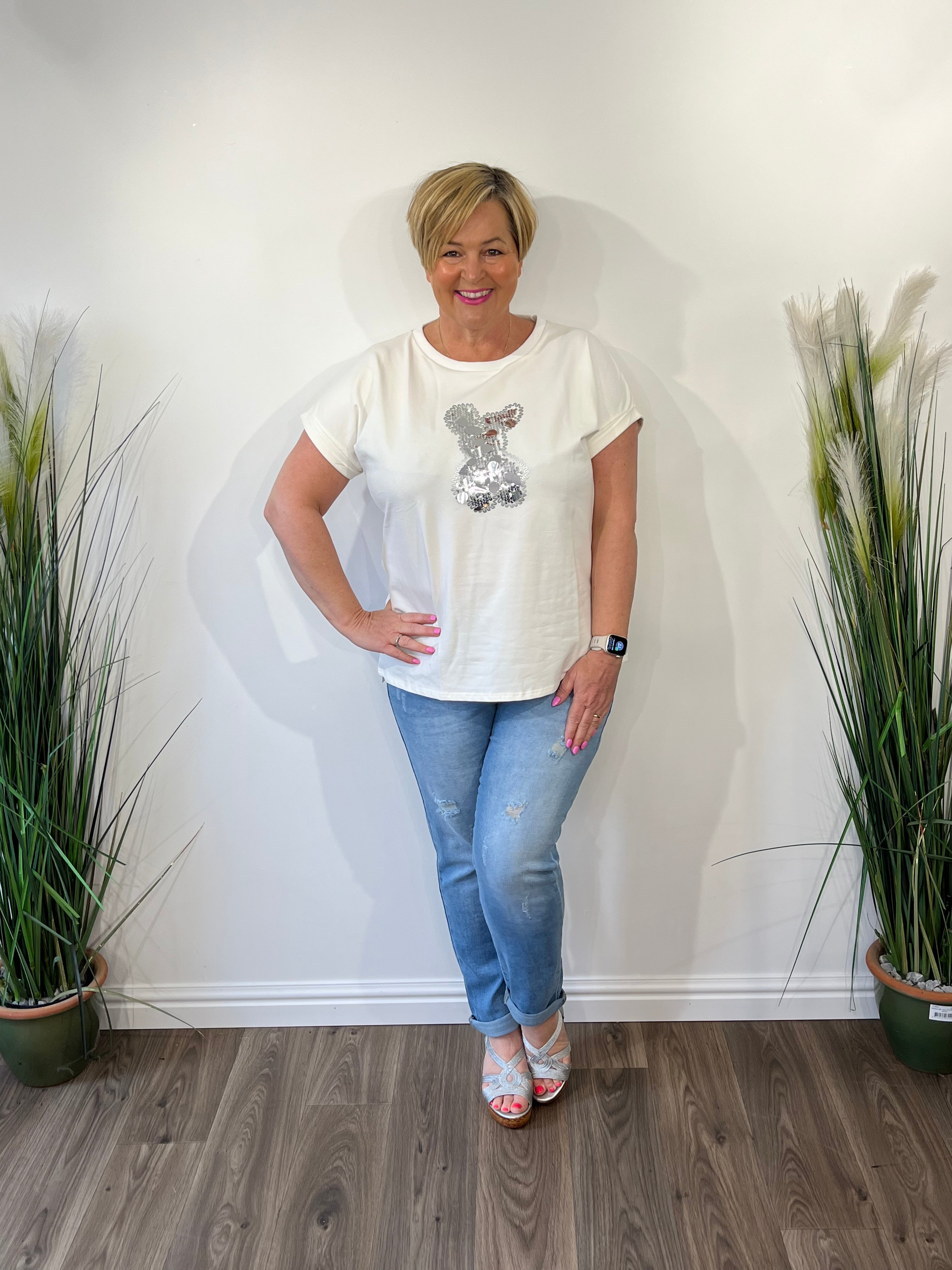 PRIMM Premium Motif Embellished T-Shirt