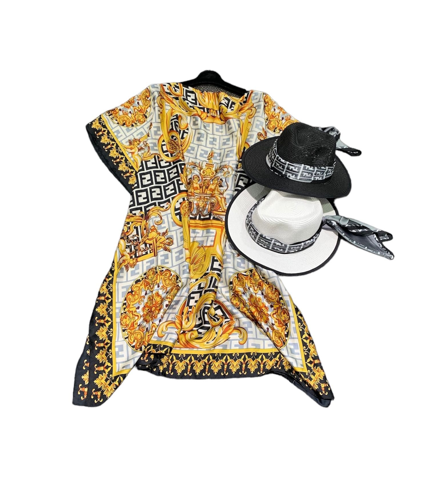 FABIA Kaftan & Hat Set