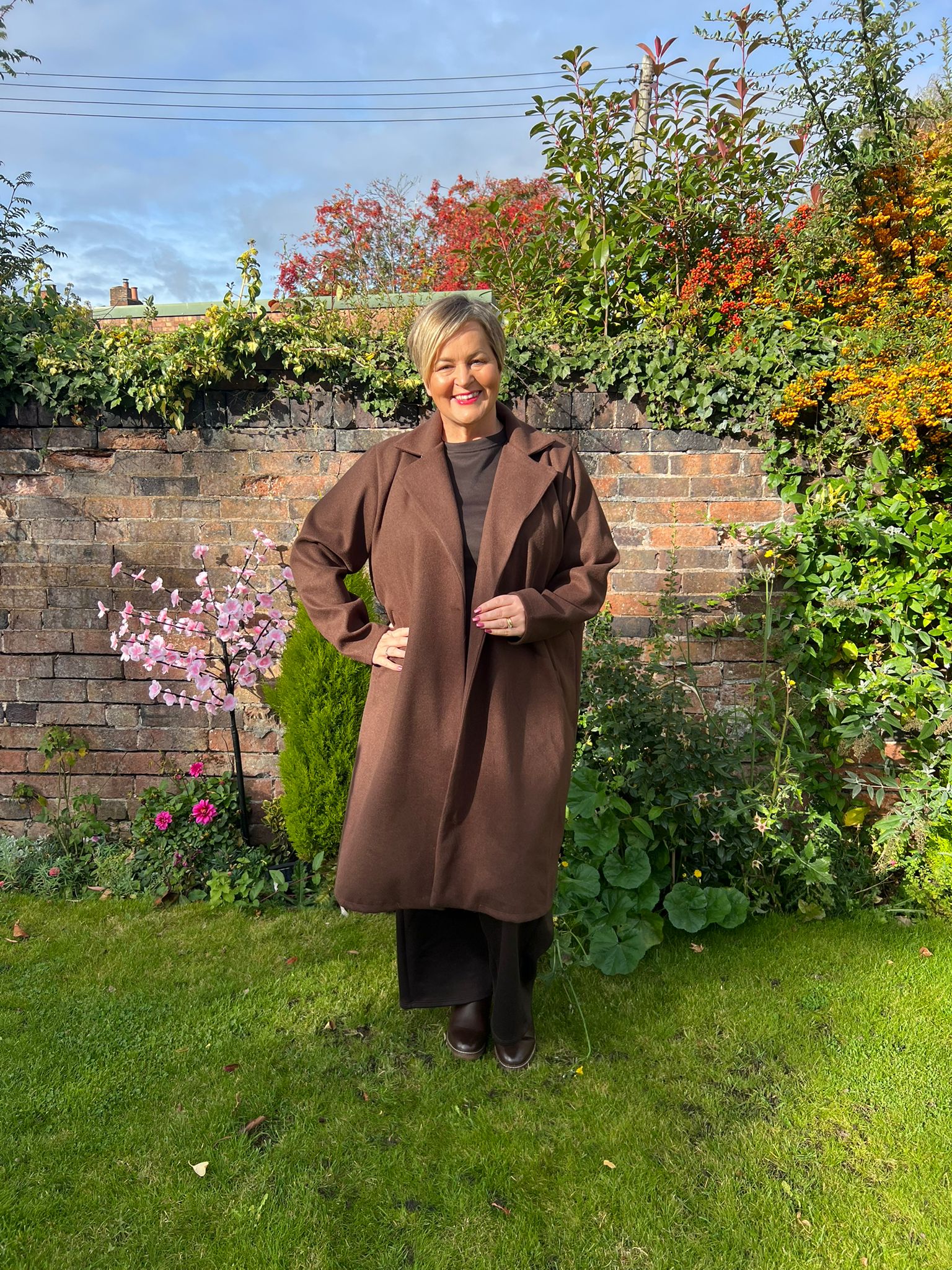 FERN Felt Button Coat