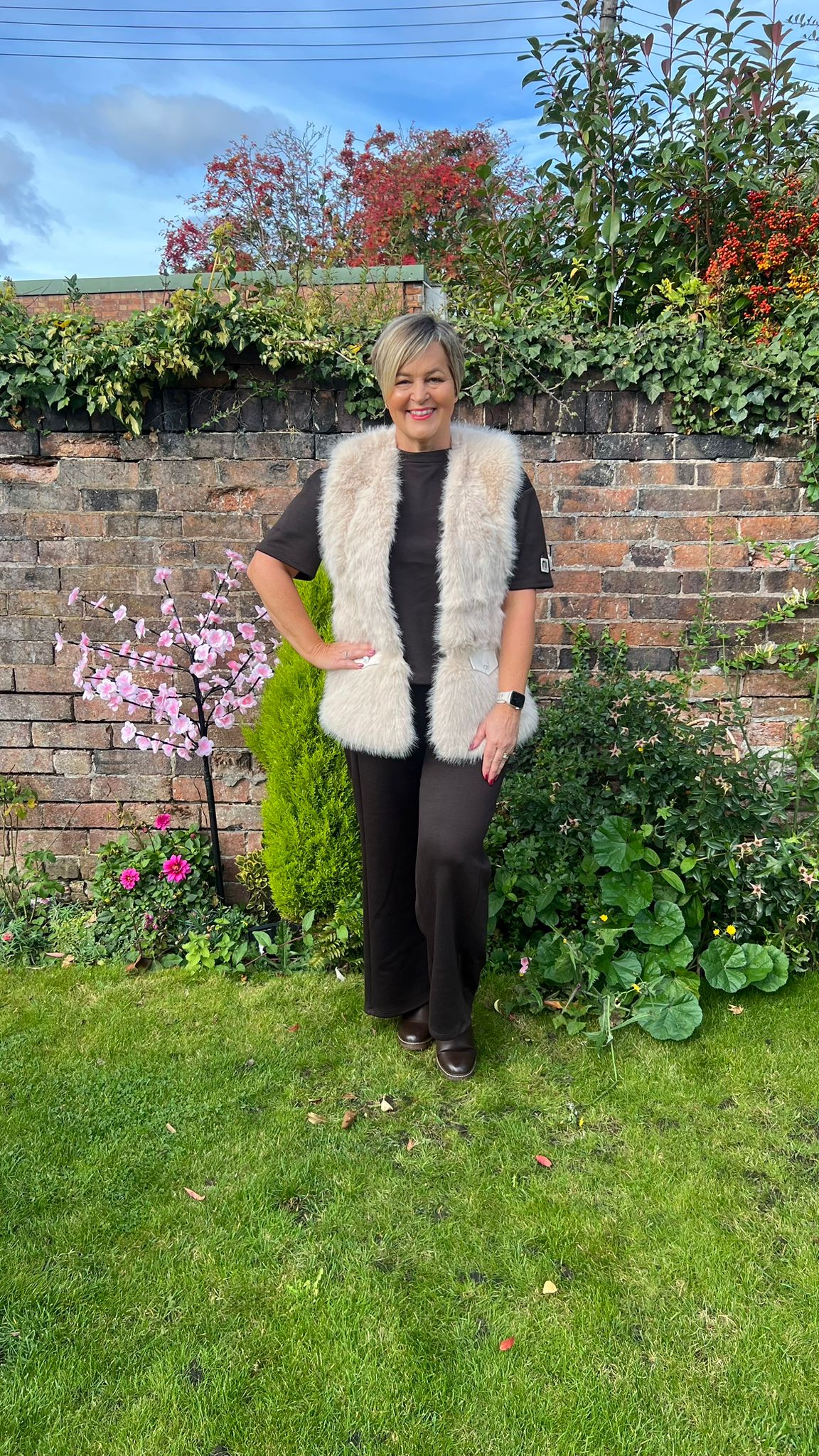 FRANKIE Faux Fur Gillet