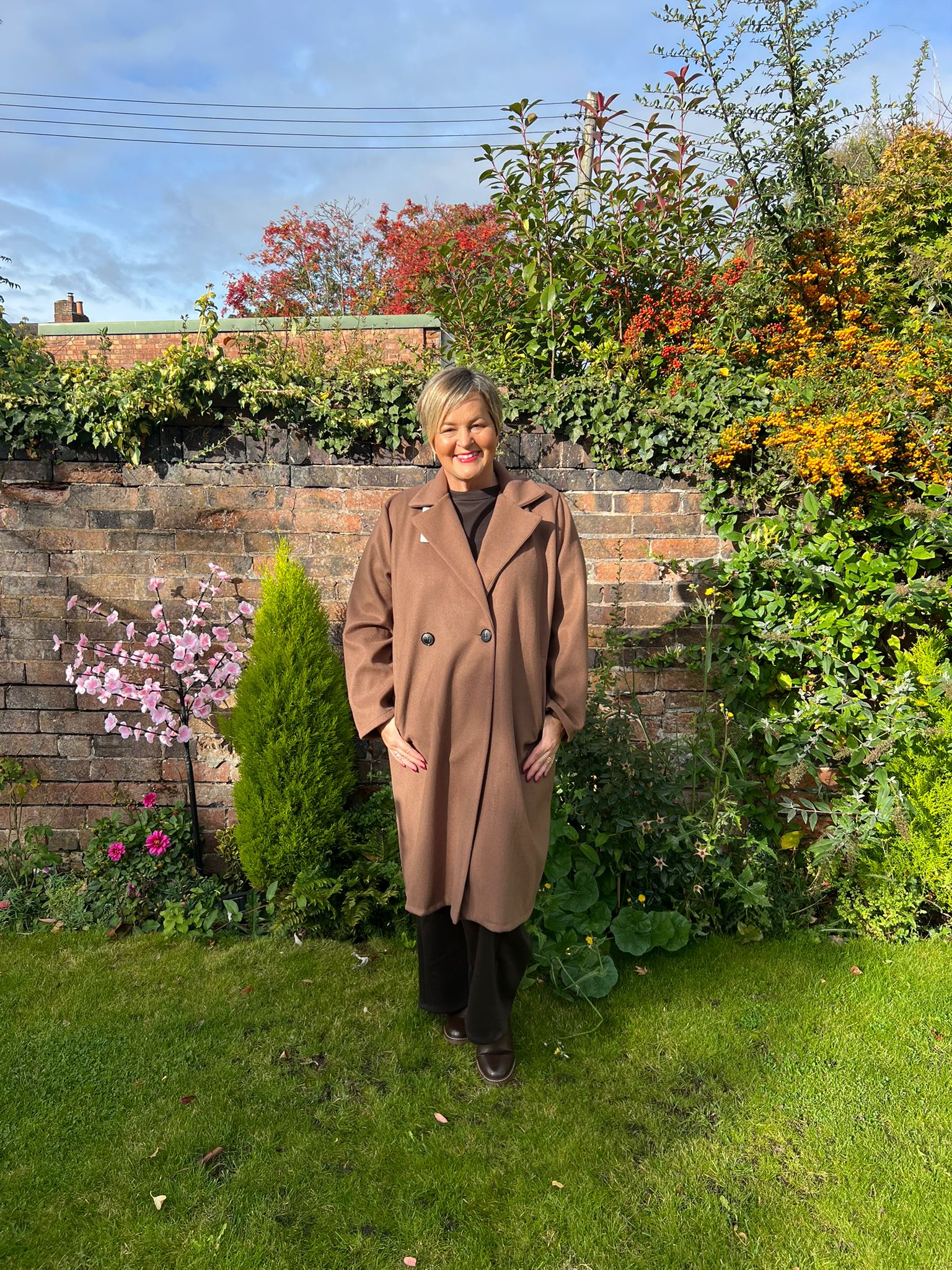 FERN Felt Button Coat