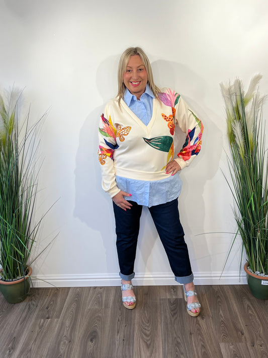 TARA 2 In 1 Tropical Jumper Shirt