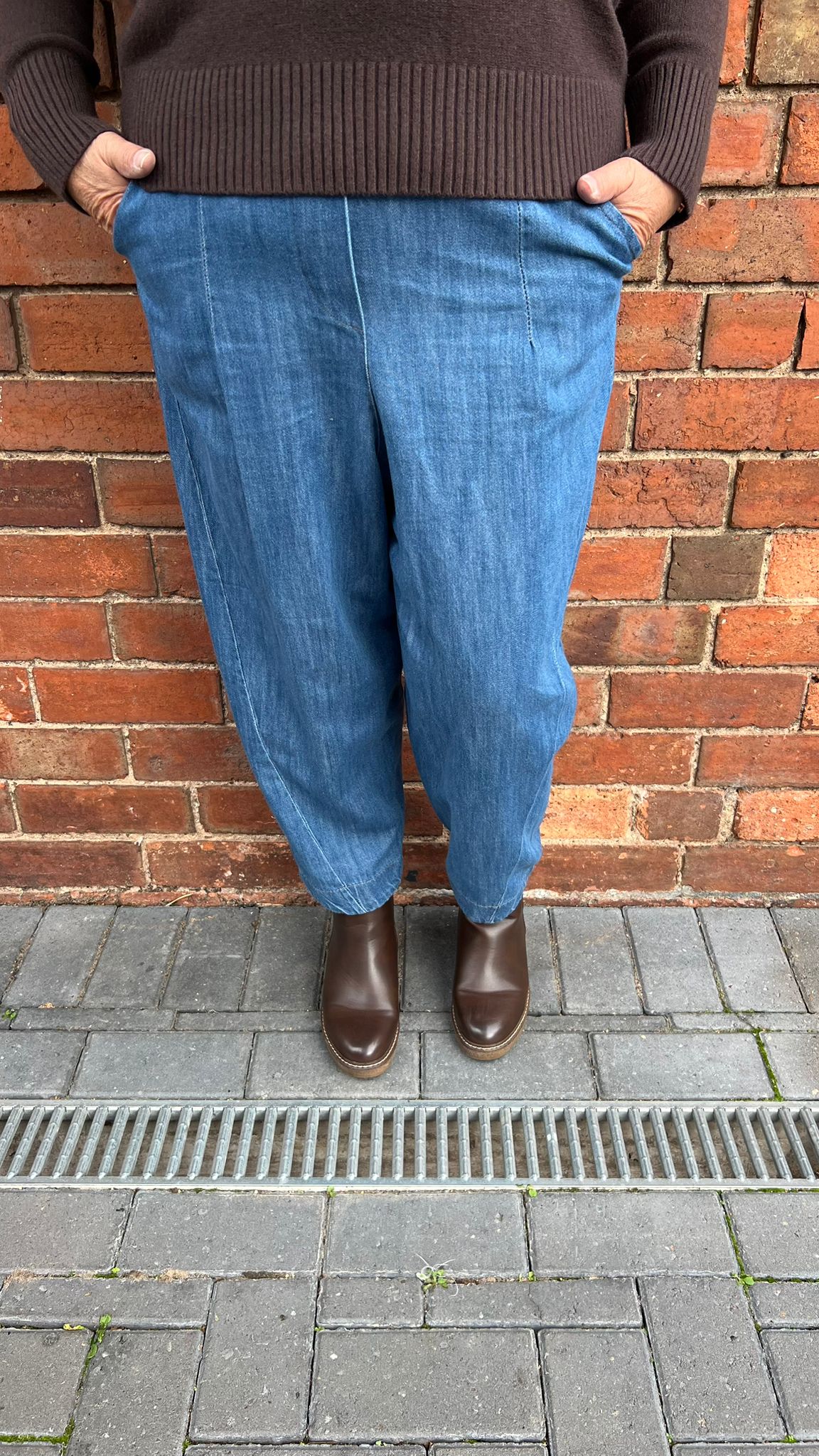 DARLA Denim Barrel Trouser