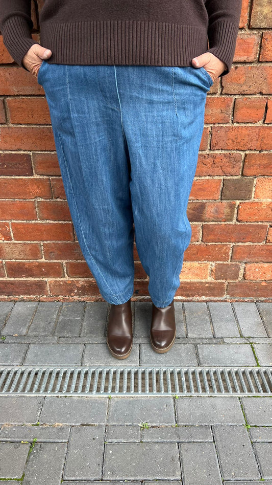DARLA Denim Barrel Trouser