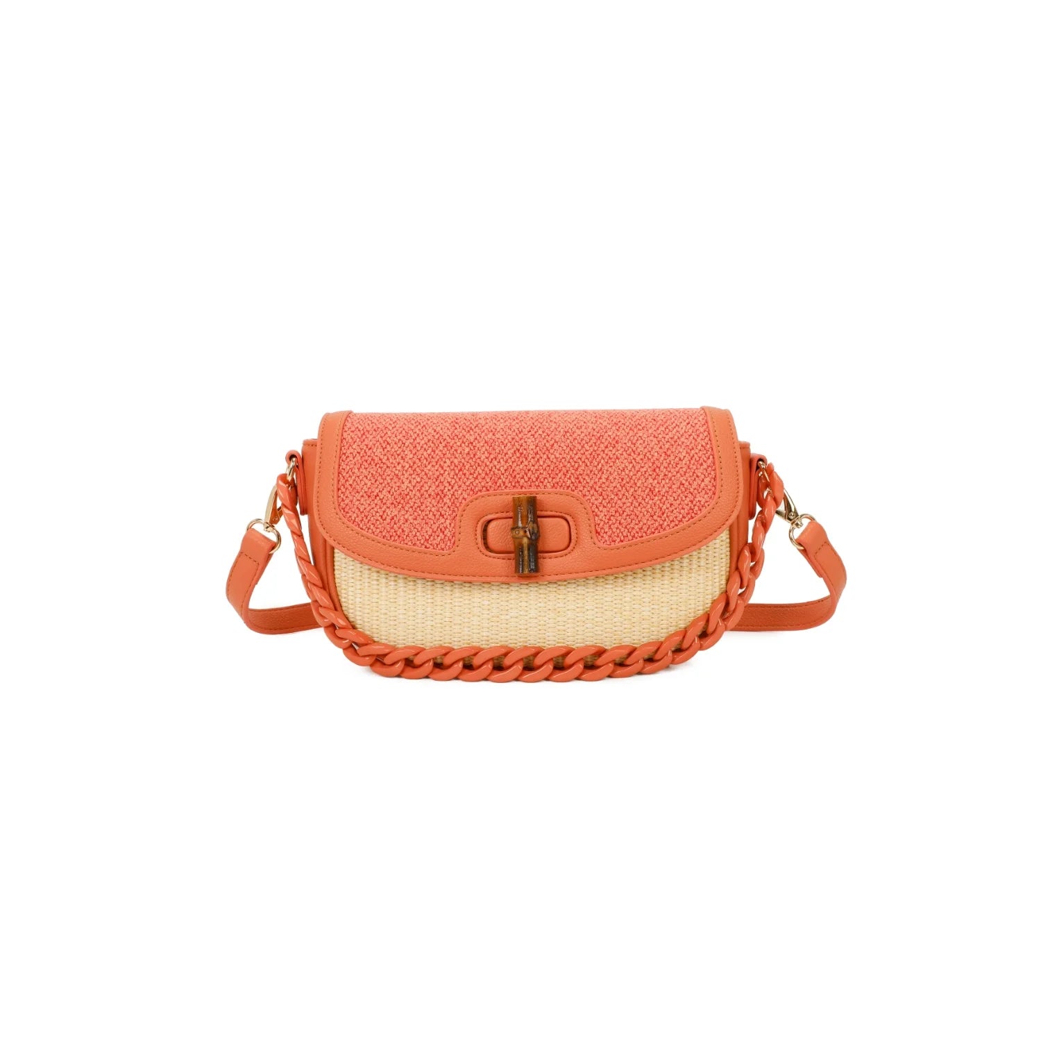 Canvas Buckle Crossbody Bag