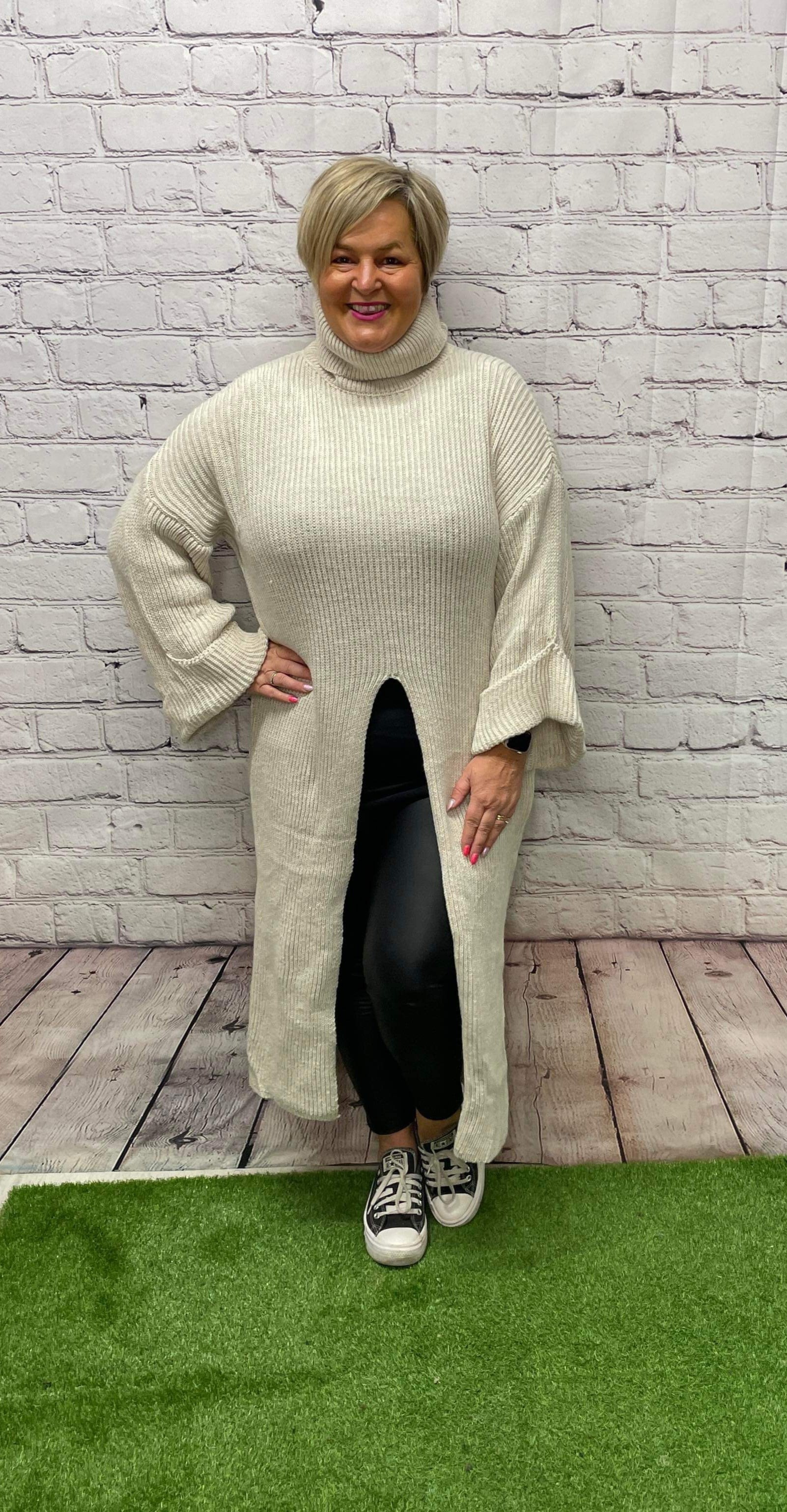 JULIE Front Split Maxi Jumper Gina s Boutique